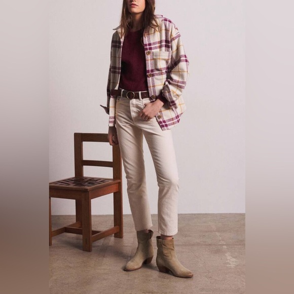 ba&sh Denim - ba&sh Ruth Off White Straight Leg Jeans - Women’s 6